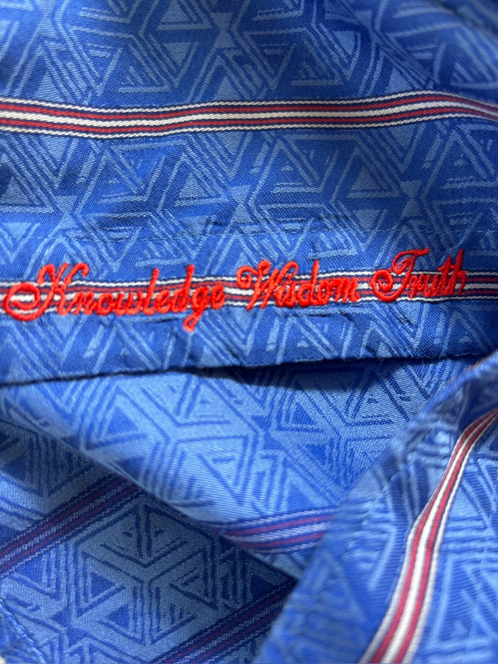 Robert Graham Men's Long-Sleeve Button-Up Classic Fit Shirt Striped Blue NWOT XL - Picture 8 of 16